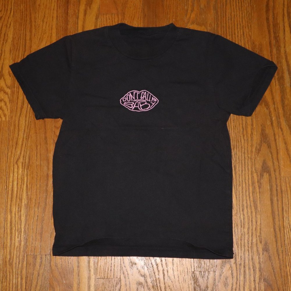 Embroidered Black T